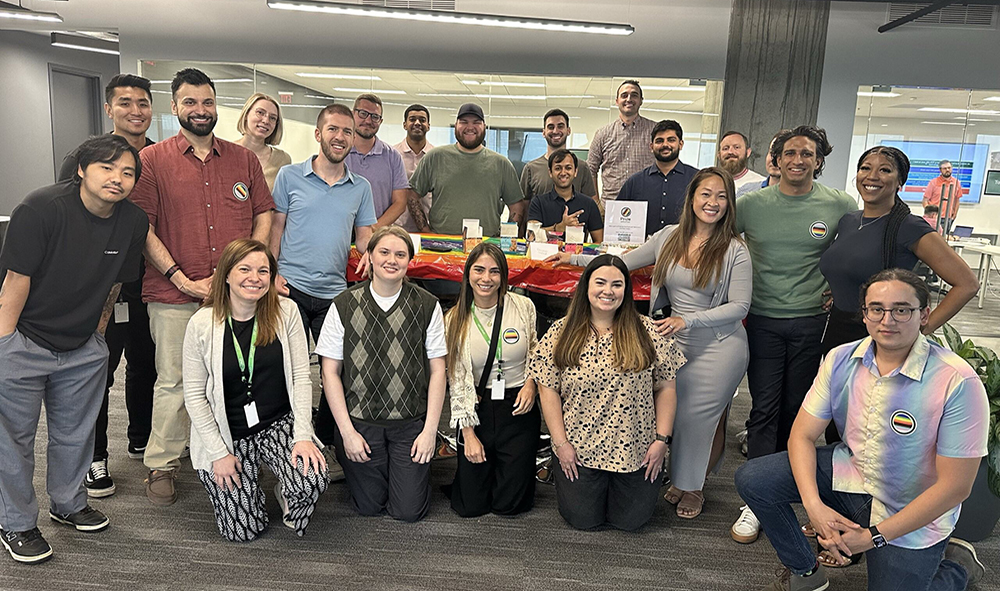 Photo of the Pride@OneTrust ETG hosted event to engage and educate employees about Pride Month and LGBTQ+ community